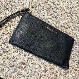 Michael Kors black wristlet